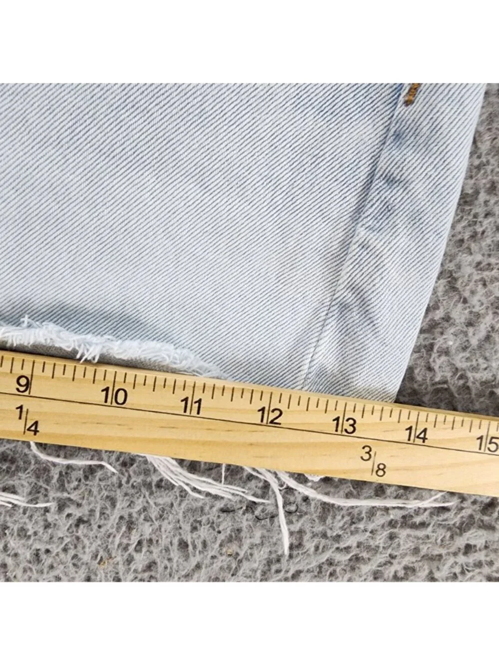 Madewell Shorts Womens 28 Light Blue Stretch Relaxed Denim Jean Jorts Cutoff